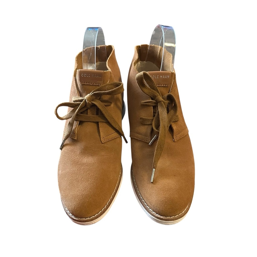 Cole Haan Suede GrandOS Chukka Ankle Boots Women’s Size 6.5 Brown Preppy Fall - Picture 3 of 11